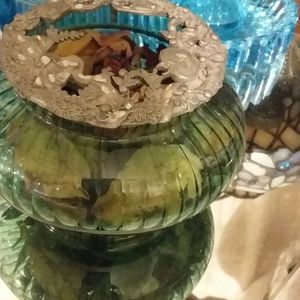 VINTAGE Raycliff pewter green Bowl and lid